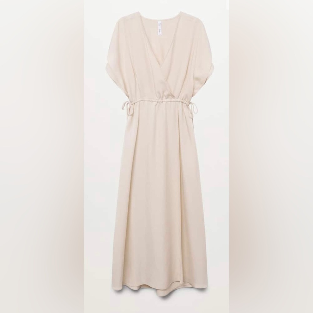 Mango Bow Wrap Dress